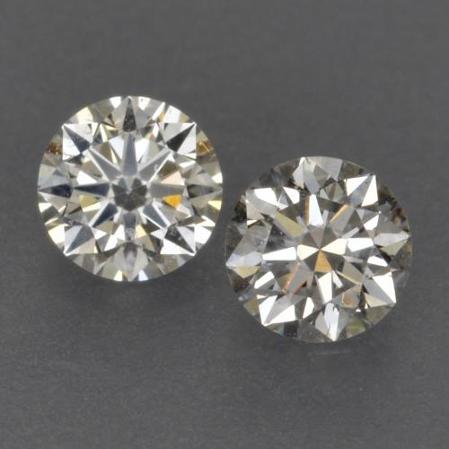 Pedras preciosas de Diamante branco quente natural de 0.17 ct, Corte Redondo, VVS-VS