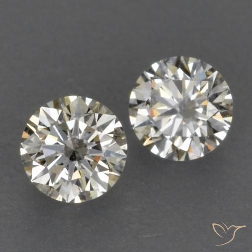 Pedras preciosas de Diamante J natural de 0.16 ct, Redondo, VVS-VS