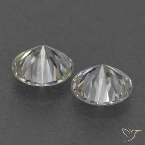 Pedras preciosas de Diamante J natural de 0.16 ct, Redondo, VVS-VS