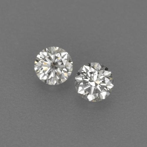 Pedras preciosas de diamante branco natural de 0,14 ct, corte redondo, VVS-VS
