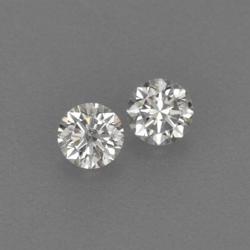 Pedras preciosas de diamante branco natural de 0,14 ct, corte redondo, VVS-VS