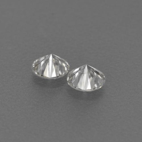 Pedras preciosas de diamante branco natural de 0,14 ct, corte redondo, VVS-VS