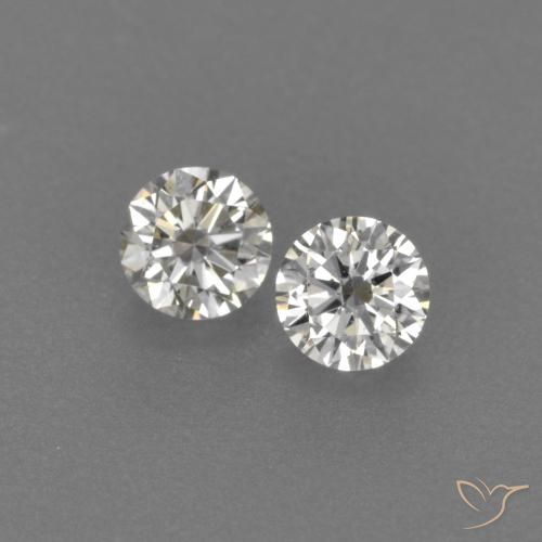 Pedras preciosas de Diamante H natural de 0.16 ct, Redondo, VVS-VS