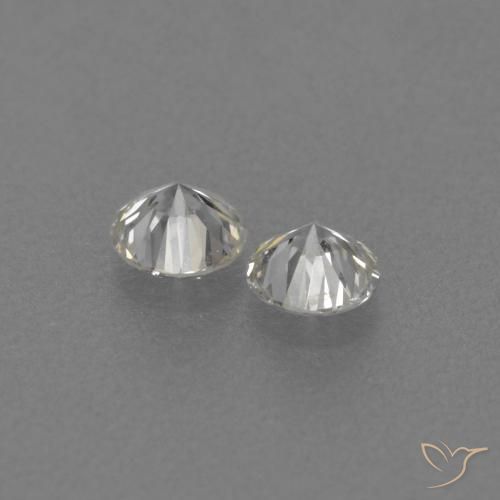 Pedras preciosas de Diamante H natural de 0.16 ct, Redondo, VVS-VS