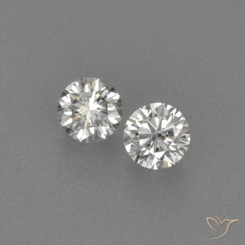 0.15ctw Natural H Diamante, Redondo, VVS-VS