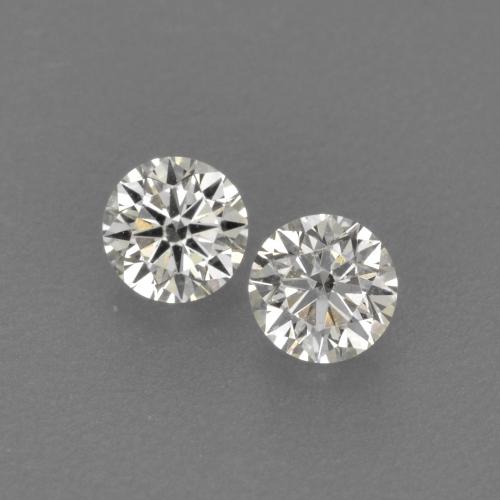 Pedras preciosas de Diamante branco quente natural de 0.18 ct, Corte Redondo, VVS-VS