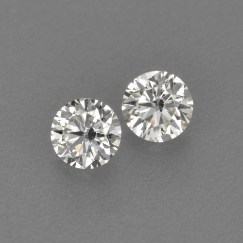 Pedras preciosas de Diamante branco quente natural de 0.18 ct, Corte Redondo, VVS-VS