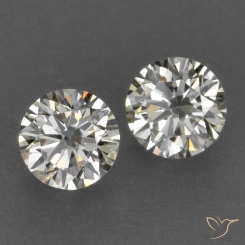 Pedras preciosas de Diamante J natural de 0.14 ct, Redondo, VVS-VS