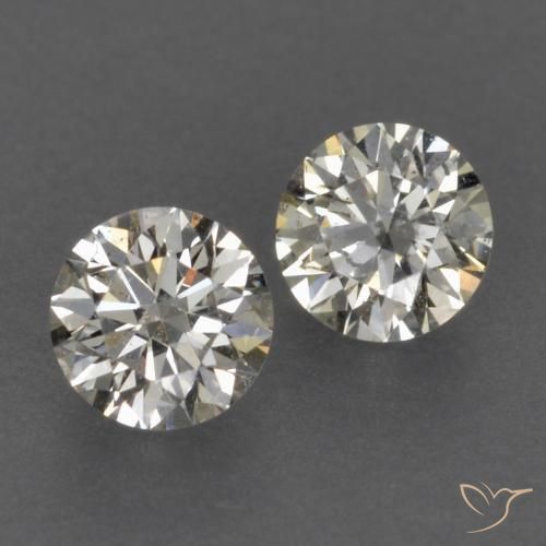 Pedras preciosas de Diamante J natural de 0.21 ct, Redondo, VVS-VS