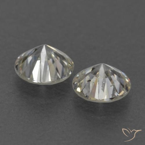 Pedras preciosas de Diamante J natural de 0.21 ct, Redondo, VVS-VS