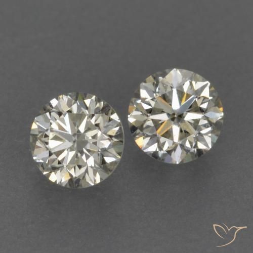 Pedras preciosas de Diamante K natural de 0.18 ct, Redondo, VVS-VS