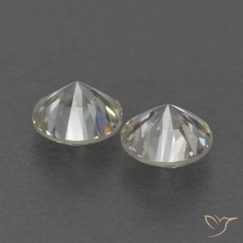 Pedras preciosas de Diamante K natural de 0.18 ct, Redondo, VVS-VS