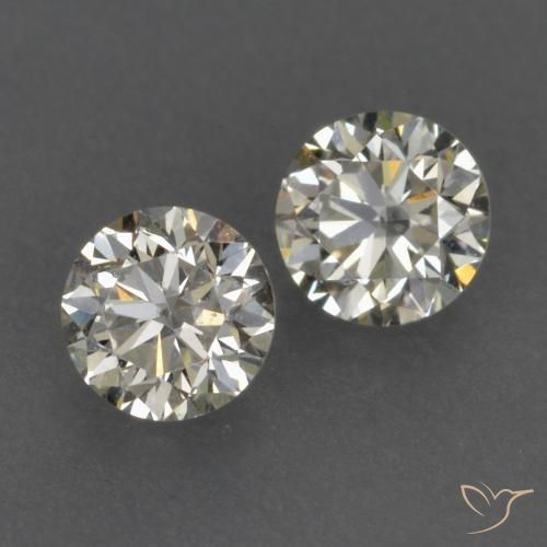 Pedras preciosas de Diamante K natural de 0.22 ct, Redondo, VVS-VS