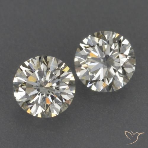 Pedras preciosas de Diamante K natural de 0.15 ct, Redondo, VVS-VS