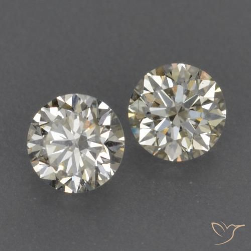 Pedras preciosas de Diamante K natural de 0.22 ct, Redondo, VVS-VS