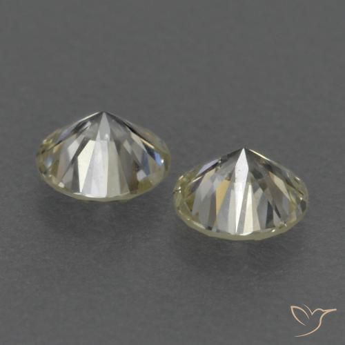 Pedras preciosas de Diamante K natural de 0.22 ct, Redondo, VVS-VS