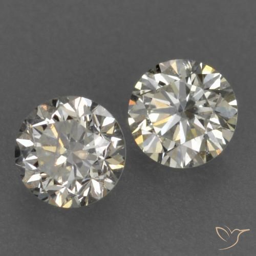 Pedras preciosas de Diamante K natural de 0.18 ct, Redondo, VVS-VS