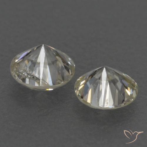 Pedras preciosas de Diamante K natural de 0.18 ct, Redondo, VVS-VS