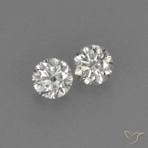 0.16ctw Natural H Diamante, Redondo, VVS-VS