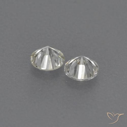 Pedras preciosas de Diamante H natural de 0.16 ct, Redondo, VVS-VS