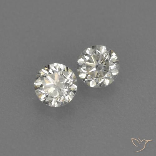 Pedras preciosas de Diamante H natural de 0.19 ct, Redondo, VVS-VS