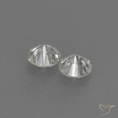 Pedras preciosas de Diamante H natural de 0.19 ct, Redondo, VVS-VS