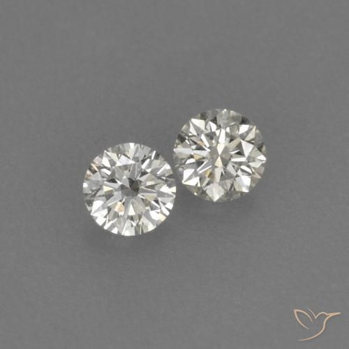 Pedras preciosas de Diamante I natural de 0,15 ct, Corte Redondo, VVS-VS