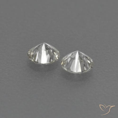 Pedras preciosas de Diamante I natural de 0,15 ct, Corte Redondo, VVS-VS