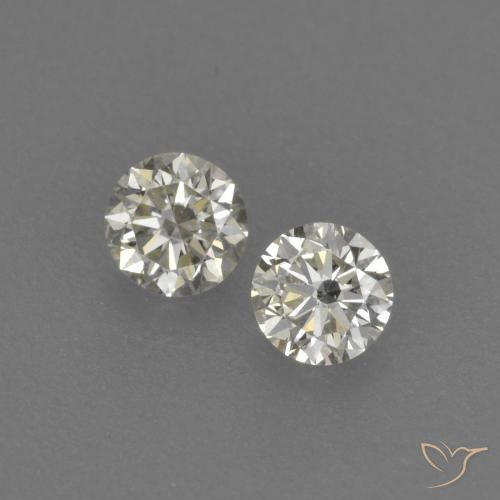 Pedras preciosas de Diamante L natural de 0.18 ct, Redondo, VVS-VS
