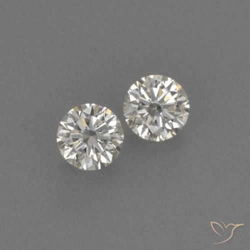 0.14ctw Natural H Diamante, Redondo, VVS-VS