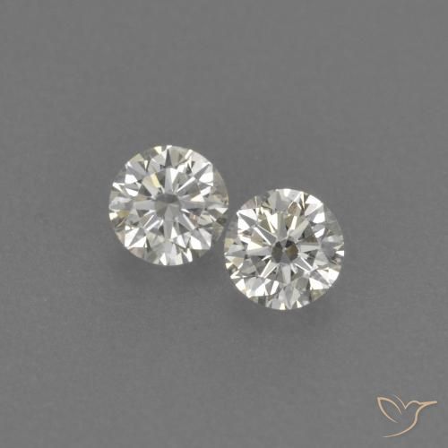 Pedras preciosas de Diamante H natural de 0.14 ct, Redondo, VVS-VS