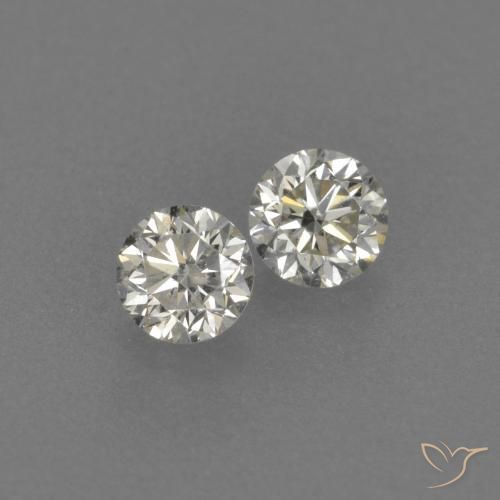 Pedras preciosas de Diamante J natural de 0.17 ct, Redondo, VVS-VS