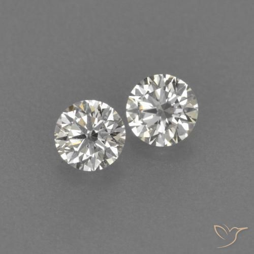 Pedras preciosas de Diamante H natural de 0.17 ct, Redondo, VVS-VS