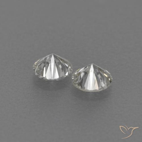 Pedras preciosas de Diamante H natural de 0.17 ct, Redondo, VVS-VS