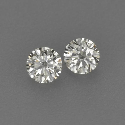 Pedras preciosas de Diamante branco quente natural de 0.17 ct, Corte Redondo, VVS-VS
