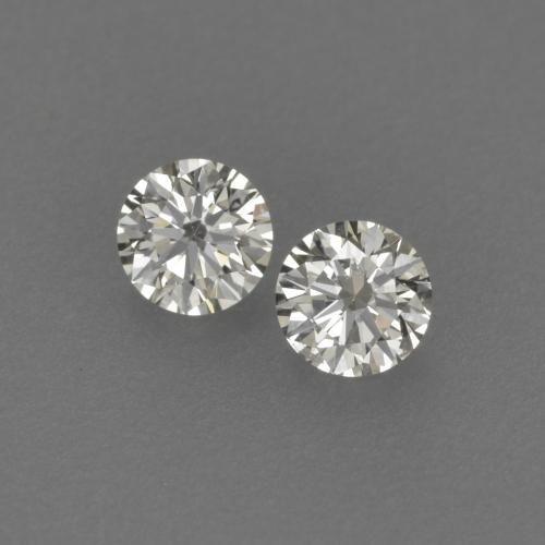 Pedras preciosas de Diamante branco quente natural de 0.17 ct, Corte Redondo, VVS-VS