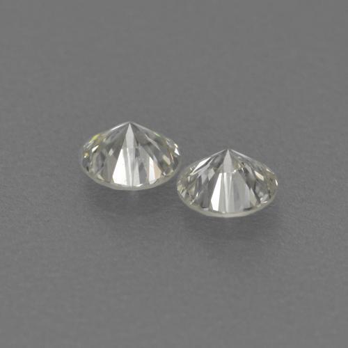 Pedras preciosas de Diamante branco quente natural de 0.17 ct, Corte Redondo, VVS-VS