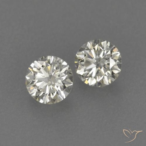 Pedras preciosas de Diamante J natural de 0.26 ct, Redondo, VVS-VS