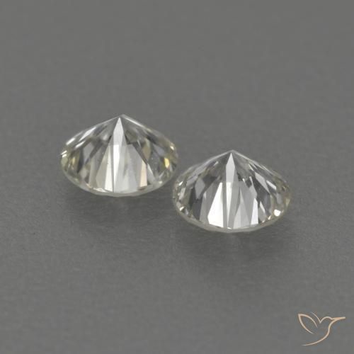 Pedras preciosas de Diamante J natural de 0.26 ct, Redondo, VVS-VS