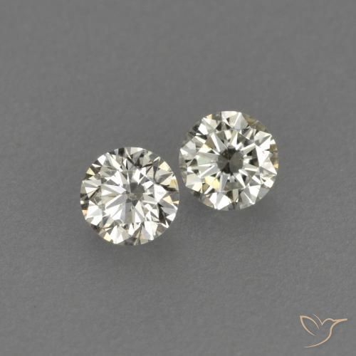 Pedras preciosas de Diamante L natural de 0.15 ct, Redondo, VVS-VS