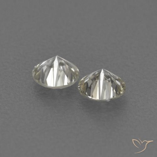 Pedras preciosas de Diamante J natural de 0.20 ct, Redondo, VVS-VS