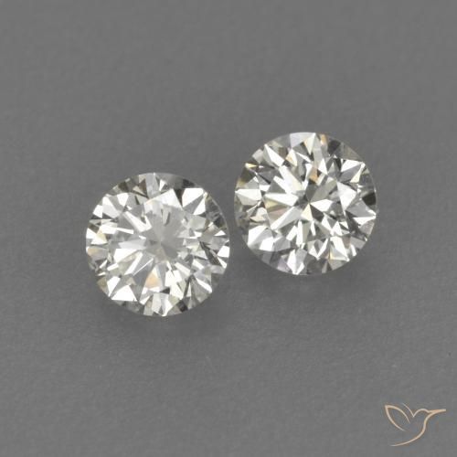 Pedras preciosas de Diamante J natural de 0.23 ct, Redondo, VVS-VS
