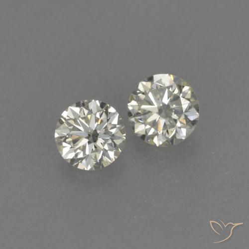 Pedras preciosas de Diamante K natural de 0.17 ct, Redondo, VVS-VS