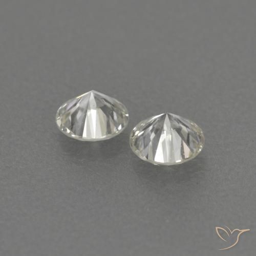 Pedras preciosas de Diamante K natural de 0.17 ct, Redondo, VVS-VS