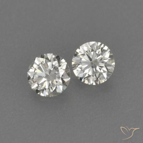 Pedras preciosas de Diamante J natural de 0.20 ct, Redondo, VVS-VS