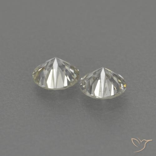 Pedras preciosas de Diamante J natural de 0.20 ct, Redondo, VVS-VS