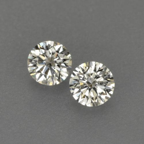 Pedras preciosas de diamante branco natural de 0,13 ct, corte redondo, VVS-VS