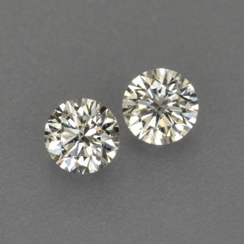 Pedras preciosas de diamante branco natural de 0,13 ct, corte redondo, VVS-VS