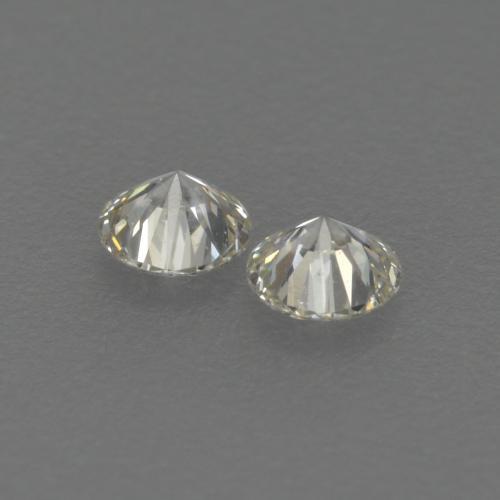 Pedras preciosas de diamante branco natural de 0,13 ct, corte redondo, VVS-VS
