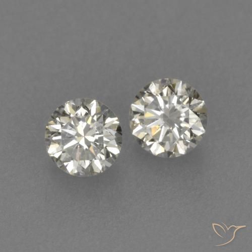 Pedras preciosas de Diamante L natural de 0.15 ct, Redondo, VVS-VS
